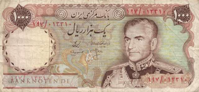 Iran - 1.000 Rials (#105b_F)