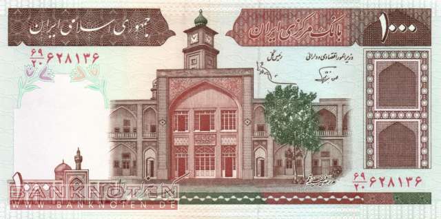 Iran - 1.000  Rials (#138f1_UNC)