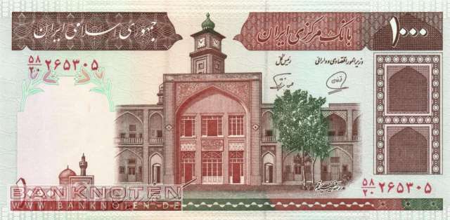 Iran - 1.000  Rials (#138i_UNC)