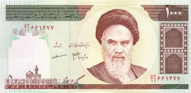 Iran - 1.000  Rials (#143f_UNC)