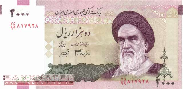 Iran - 2.000  Rials - Ersatzbanknote (#144aR_UNC)