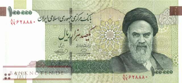 Iran - 100.000  Rials - Ersatzbanknote (#151aR_UNC)