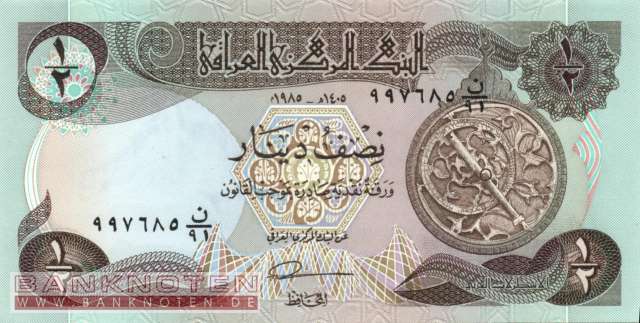 Iraq - 1/2  Dinar (#068a-85_UNC)