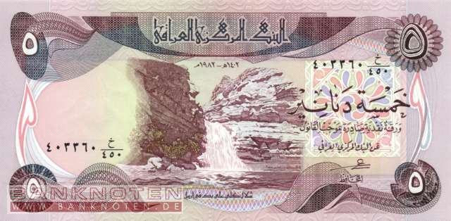 Iraq - 5  Dinars (#070a-82_UNC)