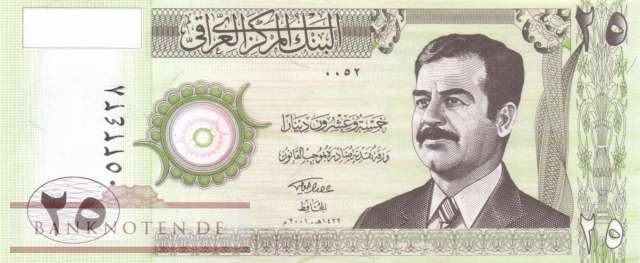 Irak - 25  Dinars (#086-1_UNC)