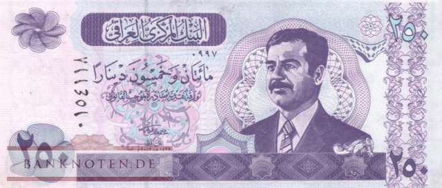 Iraq - 250  Dinars (#088-1_XF)