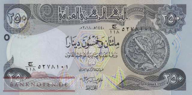 Irak - 250  Dinars (#097b_UNC)