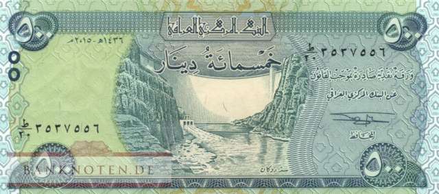 Irak - 500  Dinars (#098Aa_UNC)