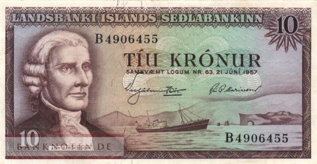 Island - 10 Kronur (#038a_VF)