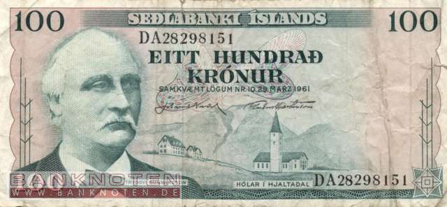 Iceland - 100 Kronur (#044-U43_F)