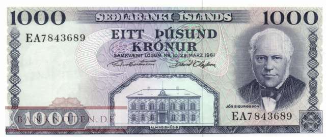 Iceland - 1.000  Kronur (#046-U42_UNC)