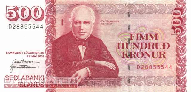 Island - 500  Kronur (#058a-U64_UNC)