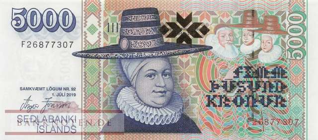 Iceland - 5.000  Kronur (#060-19_UNC)
