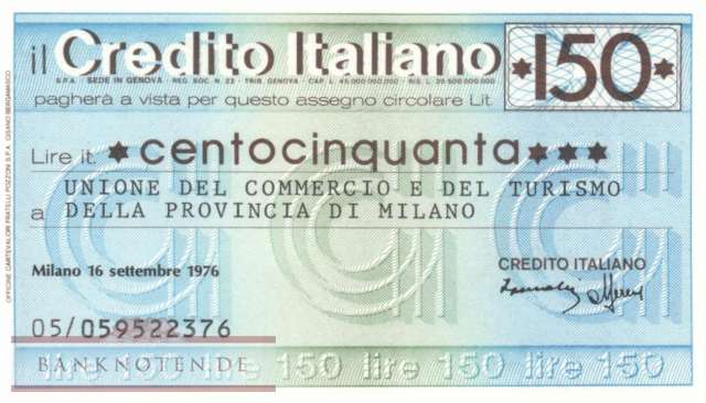 Credito Italiano - Milano - 150  Lire (#06m_74_66_UNC)