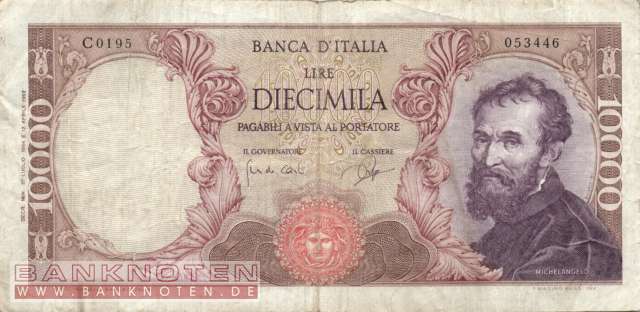 Italien - 10.000  Lire (#097b-0764_F)