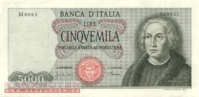 Italien - 5.000  Lire (#098b_VF)
