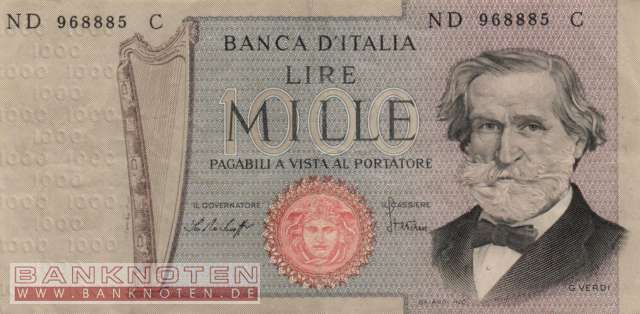 Italien - 1.000 Lire (#101f_VF)