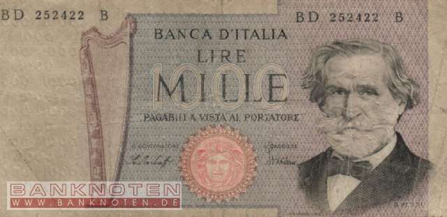 Italien - 1.000 Lire (#101f_VG)