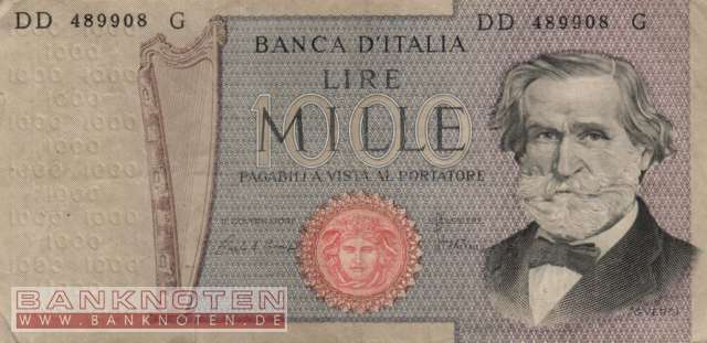 Italien - 1.000  Lire (#101g-8002_F)