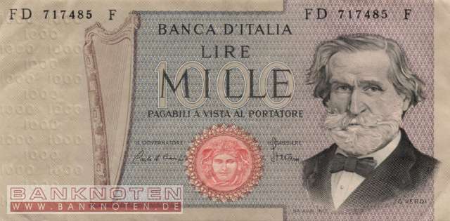 Italy - 1.000 Lire (#101g-8002_VF)