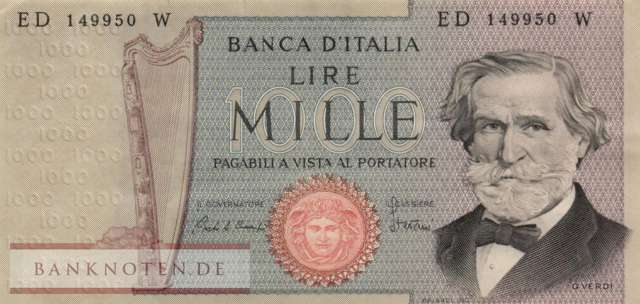 Italien - 1.000  Lire (#101h_XF)