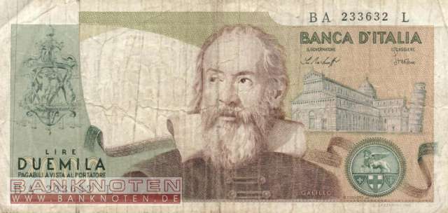 Italy - 2.000 Lire (#103b_F)