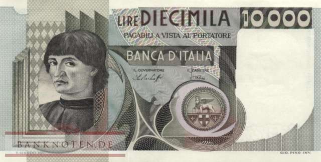 Italien - 10.000  Lire (#106a-76_AU)
