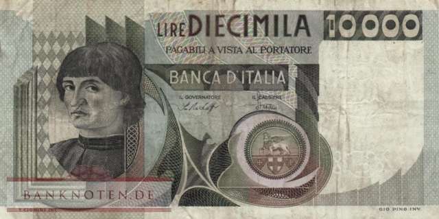 Italy - 10.000  Lire (#106a-76_F)