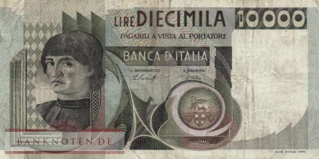 Italien - 10.000  Lire (#106a-76_F)