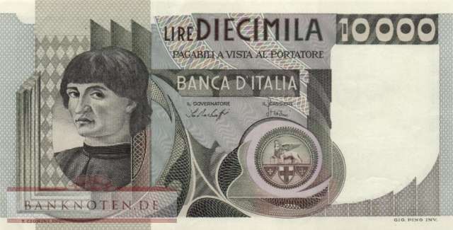 Italy - 10.000  Lire (#106a-76_XF)