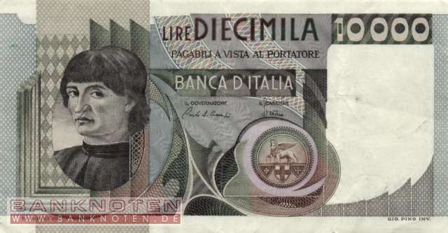 Italy - 10.000  Lire (#106b-80_F)