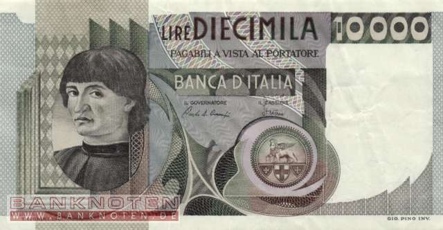 Italy - 10.000  Lire (#106b-80_VF)