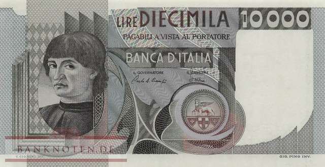 Italy - 10.000  Lire (#106b-82_UNC)