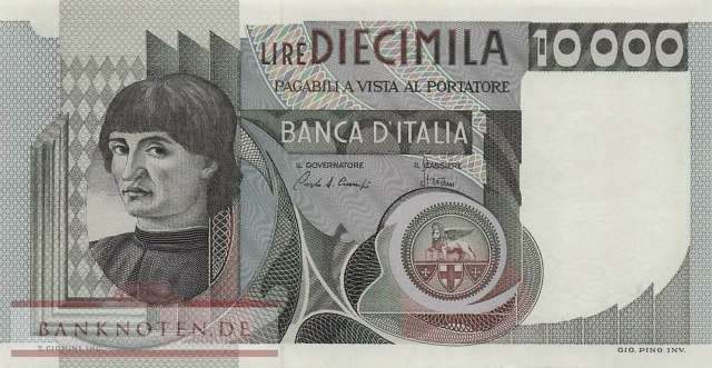 Italy - 10.000  Lire (#106b-82_XF)