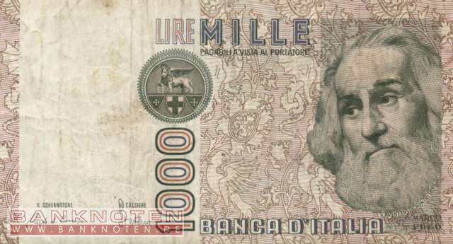 Italien - 1.000 Lire (#109a_F)