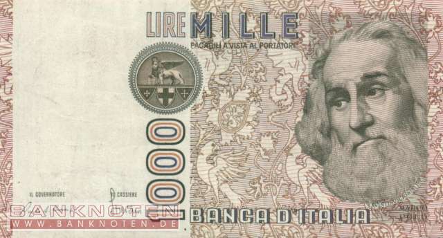 Italy - 1.000  Lire (#109a_VF)