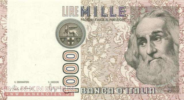 Italy - 1.000  Lire (#109b_UNC)