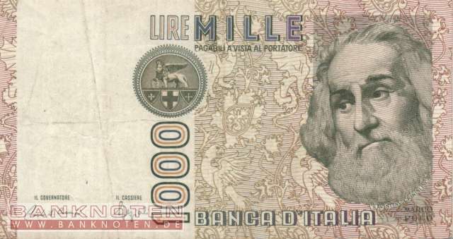 Italien - 1.000 Lire (#109b_VF)