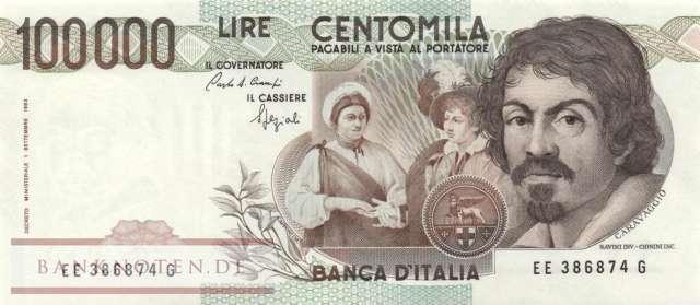 Italien - 100.000  Lire (#110b_UNC)