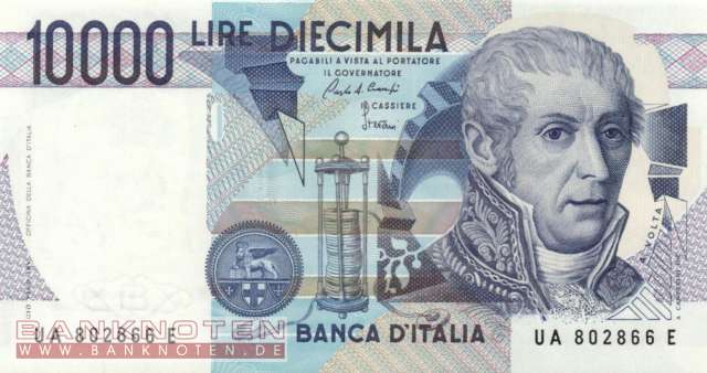 Italien - 10.000 Lire (#112a_UNC)