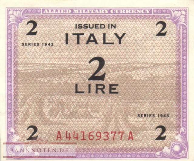 Italy - 2  Lire (#M011a_AU)