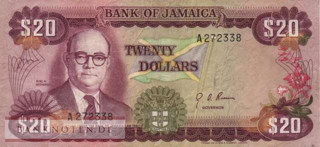 Jamaica - 20  Dollars (#063_VF)