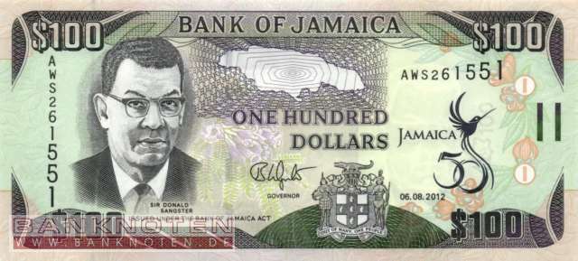 Jamaica - 100  Dollars - Commemorative (#090_UNC)