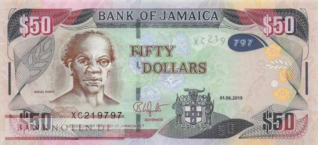 Jamaica - 50  Dollars (#094e_UNC)