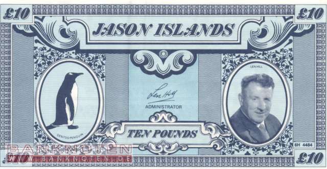 Jason Islands - 10  Pounds - private issue (#904_UNC)
