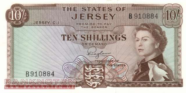 Jersey - 10  Shillings (#007a_UNC)