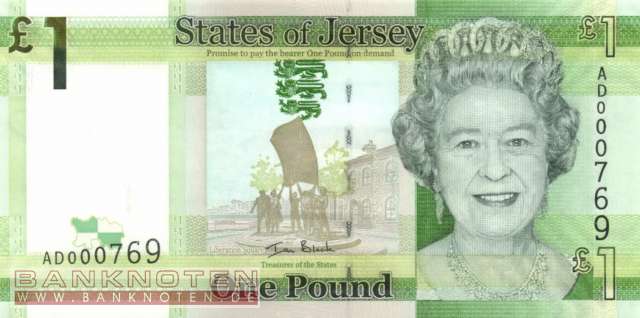 Jersey - 1  Pound (#032a_UNC)