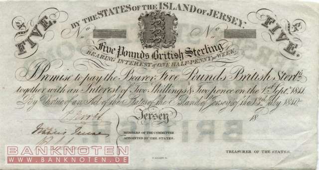 Jersey - 5  Pounds (#A001r_VF)