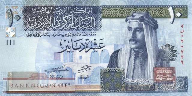 Jordan - 10  Dinars (#036i_UNC)