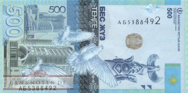 Kazakhstan - 500  Tenge (#045_A_UNC)